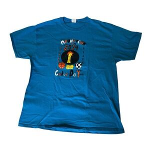 Mount Penn Color Day Teal Illustration Sports T-Shirt